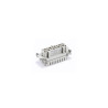 Insert HVES, Raccordement à ressort, femelle, 12 pin, 16A, Polycarbonate, 24B|48B 